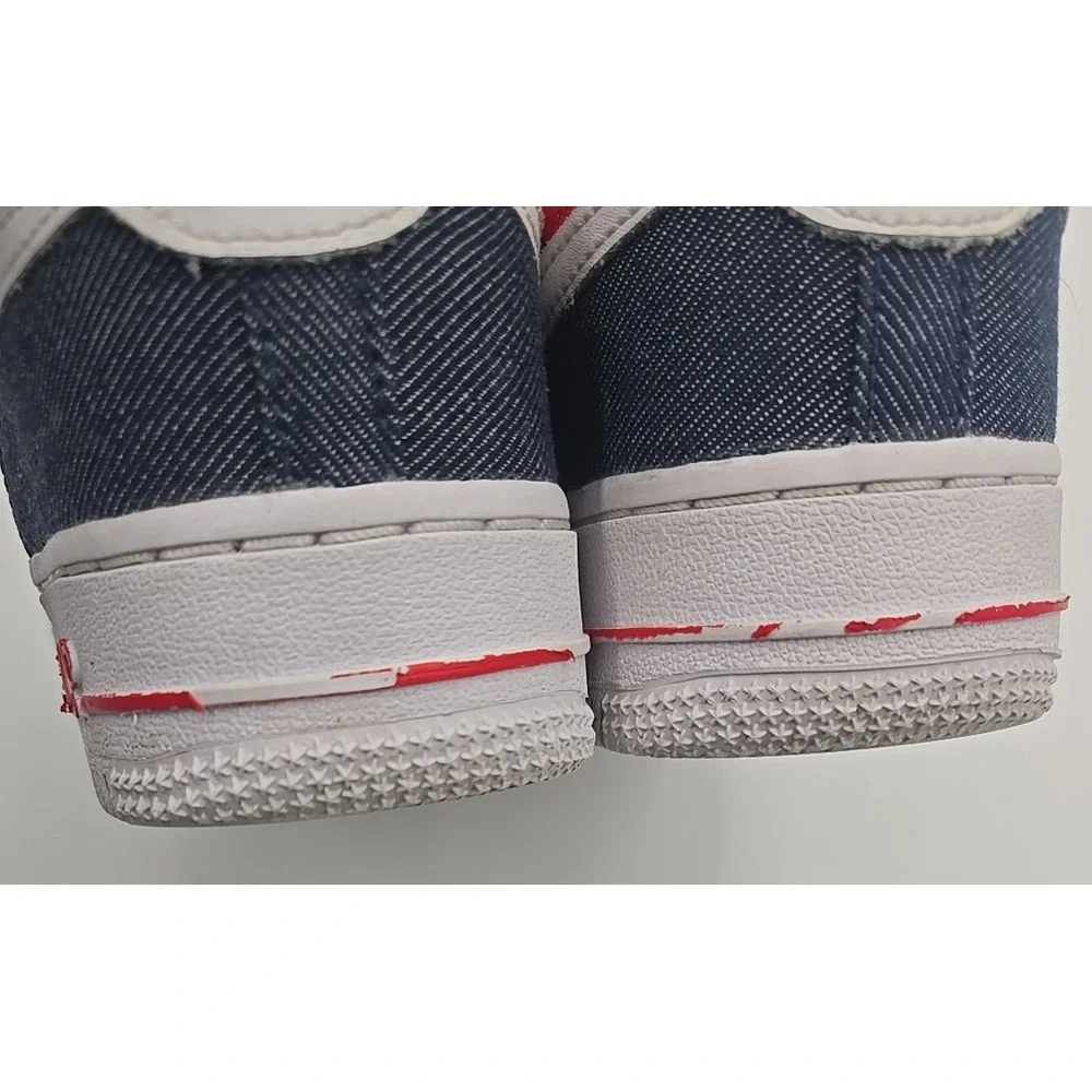 NIKE AIR FORCE‎ 1 LOW LV8 GS DENIM BOY'S WALKING SHOES SIZE 4Y DJ5180 Womens 5.5